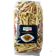 Макарони кольорові Fusilli pugliesi Tris Italiamo 500g