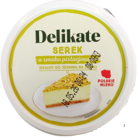 Творожна маса зі смаком фісташки Serek Delikate 1 kg