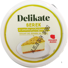 Творожна маса зі смаком фісташки Serek Delikate 1 kg