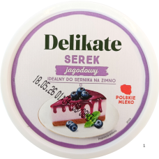 Творожна маса зі смаком ягід Serek Delikate 1 kg