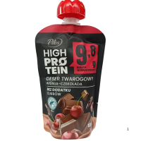 Творожний десерт без цукру зі смаком вишні та шоколаду High Protein Pilos 120g