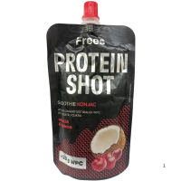 Протеїнове смузі без цукру зі смаком вишні та кокоса в паучі Protein Shot Frees 150g