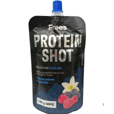 Протеїнове смузі без цукру зі смаком лісових яід та ванілі в паучі Protein Shot Frees 150g