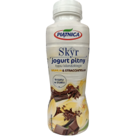 Питний йогурт скир ваніль та страчателла SKYR Piatnica 350g