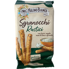 Грісіні зі спельтою, житом, насінням льону та соняшника Sgranocchi Rustici Mulino Bianco 200g