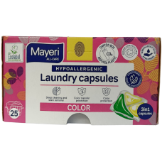 Капсули для прання кольорових речей Mayeri 25 шт