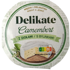 Сир Камамбер з травами Camembert z ziolami Delikate 120g