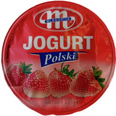 Йогурт зі смаком полуниці Mlekovita 350g
