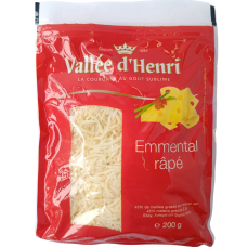 Сир Ементаль тертий 45% Vallee d'Henri 200g