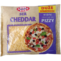Тертий сир чедар для запікання Mlekovita Cheddar 300g