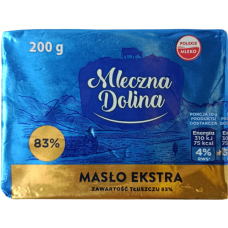 Масло вершкове 83% Mleczna Dolina 200g