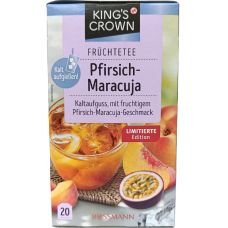 Фруктовий чай персик-маракуйя  в пакетиках Pfirsich-Maracuja King`s Crown 50g