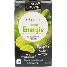 Трав'яний чай для підвищення енергії  в пакетиках Fur Deine Energie Rossmann King`s Crown 36g