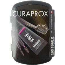 Дорожній набір для гігієни ротової порожнини Black is White Curaprox