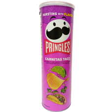 Картопляні чіпси зі смаком мексиканського тако Carnitas Taco Pringles 158g