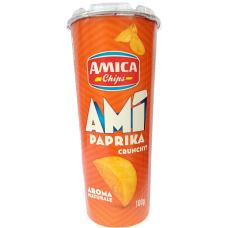 Чіпси картопляні зі смаком паприки в тубі Original Amica 100g