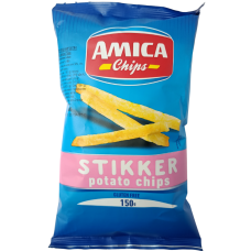 Палички картопляні з сіллю Stikker potato chips Amica 150g