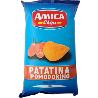 Чіпси картопляні зі смаком томатів без глютену Pomodorino Amica 100g