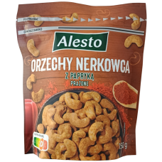 Кeш'ю смажений зі смаком паприки Papryka Cashews Alesto 150g