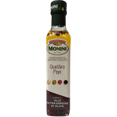 Олія оливкова мікс перців Olio Extra Vergine di Oliva Quatro pepi Monini 250ml