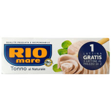 Тунець Rio mare в власному соці Tonno al Naturale 3*80 g