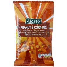 Мікс смаженого арахісу та кукурудзи з пряним смаком Peanut&Corn Mix Alesto 150g
