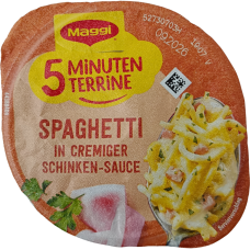 Спагетті швидкого приготування з вершками та шинкою Maggi 64g