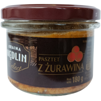 Паштет свиний з курячої печінки та журавлиною Kraina Wedlin 180g