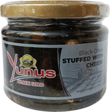 Оливки чорні фаршировані сиром Yunus 290g