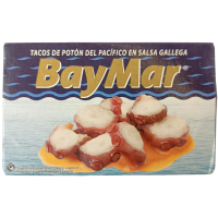 Восьминіг в соняшниковій олії в соусі гайега Tacos de pota a la gallega BayMar 115g