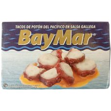 Восьминіг в соняшниковій олії в соусі гайега Tacos de pota a la gallega BayMar 115g