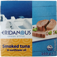 Тунець копчений в олії Eridanous smoked tuna 160g