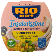 Салат з тунцем, черврною фасолею, кукурудзою та перцем Rio Mare Insalatissime Messicana e Tonno 160g