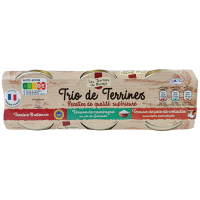 3 Terrines de Pate набір паштетів Le Terrines du Bocage 3x180 g