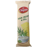 Картопляні чіпси зі смаком сметани та кропу Sour Cream&Dill Mr. Chipas 75g