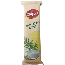Картопляні чіпси зі смаком сметани та кропу Sour Cream&Dill Mr. Chipas 75g