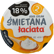 Сметана Laciata 18%