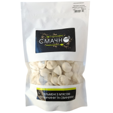 Пельмені з м'ясом свинини та яловичини "Смачно"  500g