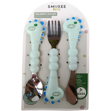 Дитячі столові прибори (зелені) Smukee Kids
