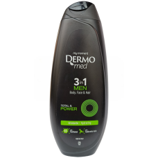 Гель для тіла, обличчя та волосся 3in1 Men Total&Power Dermomed 450ml