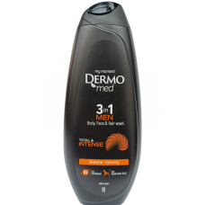Гель для тіла, обличчя та волосся 3in1 Men Total&Intense Dermomed 450ml