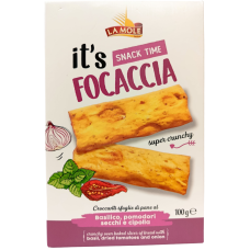 Фокачча з базиліком, сушеними помідорами та цибулею Focaccia La Mole 100g