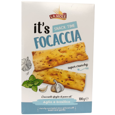 Фокачча з базиліком та часником Focaccia La Mole 100g
