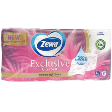 Туалетний папір Exclusive Ultra Soft Zewa 4шари 8шт