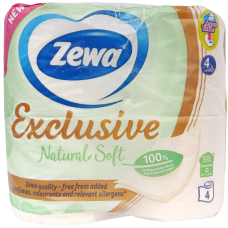 Туалетний папір Exclusive Natural Soft Zewa 4шари 4шт