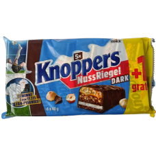 Вафельні батончики Кнопперс NussRiegel Dark Knoppers 6 штук Storck