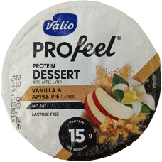Протеїновий десерт без лактози зі смаком ваніль-яблучний пиріг Valio 175g
