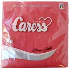 Серветки червоні Caress