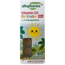 Вітамін D3 fur Kinder Altapharma 60kautabletten