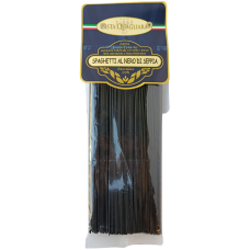 Спагетті з манної пшениці твердих сортів з чорнилом кальмара Spaghetti nero di Seppia Pasta Quagliara 500g